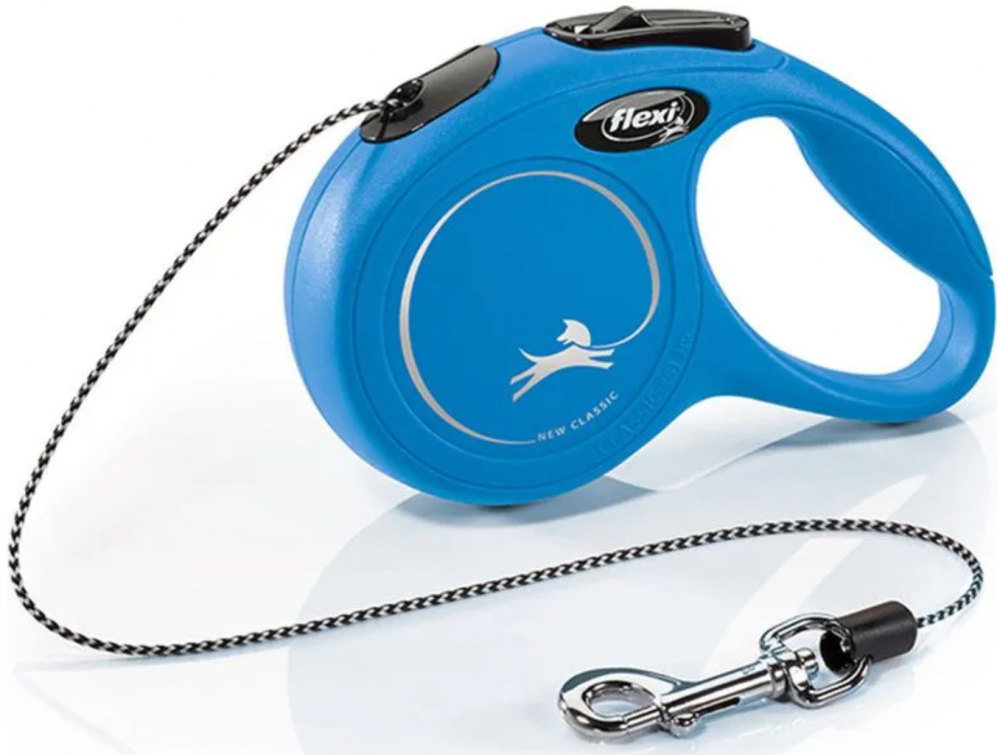 Рулетка Flexi New Classic ХS трос 3 м до 8 кг Синий