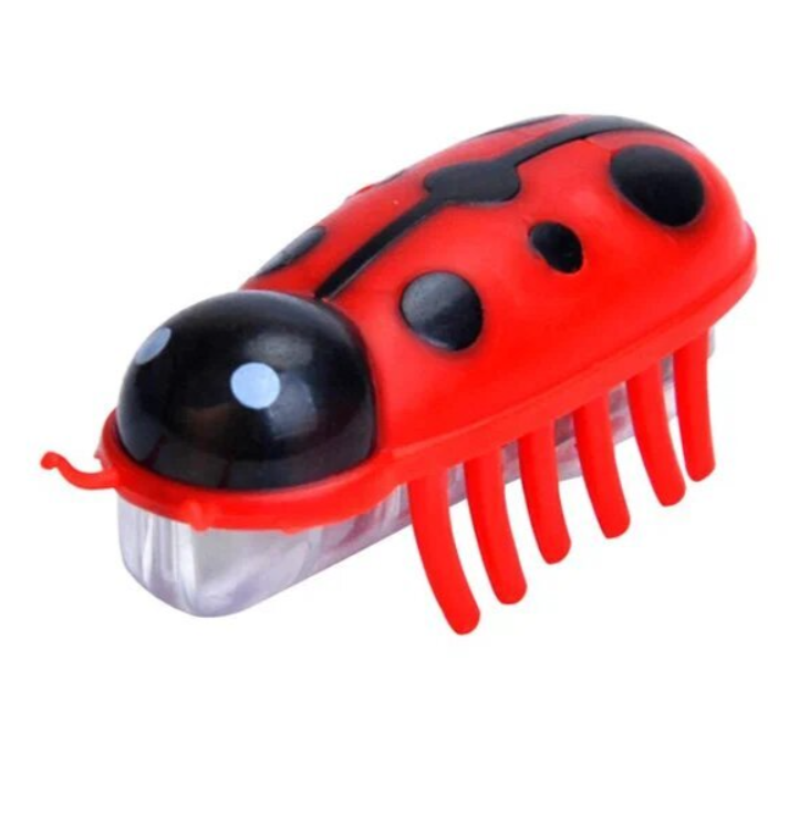 Интерактивная игрушка для кошек БОЖЬЯ КОРОВКА (ползает, вибрирует) 4,5х2х2 PerseiLine