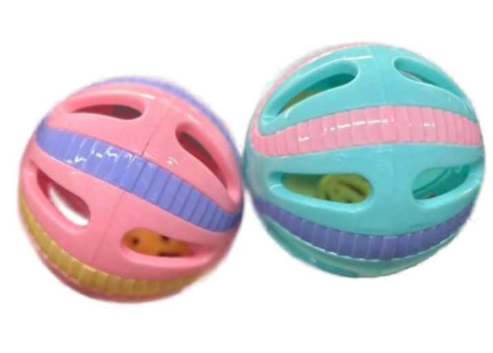 Игрушка Wogy Шарик d=8см двойной с колокольчиком для кошек