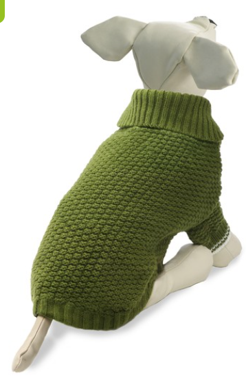 Свитер "Бруклин" М, зеленый, дл.изделия по спине 30см