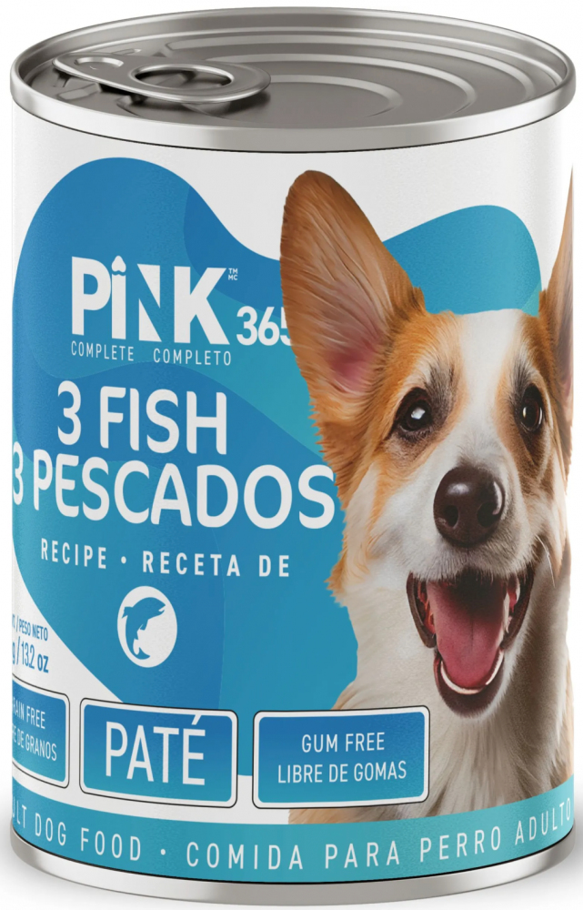 Консерва Пинк Лосось, тунец, треска полнорационная для собак 400 г: ПАШТЕТ