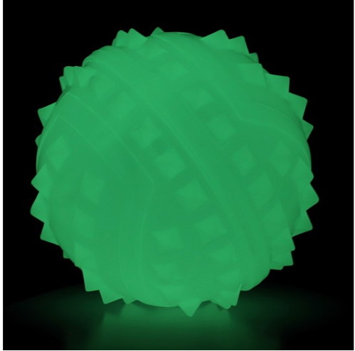 Игрушка для собак из термопластичной резины "Мяч с шипами", d64мм, серия NIGHT CITY