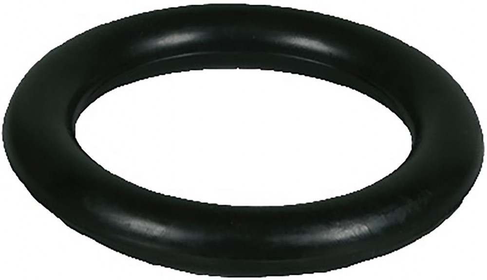 Игрушка Зооник для собак "Кольцо цельнорезиновое черное" 16 см