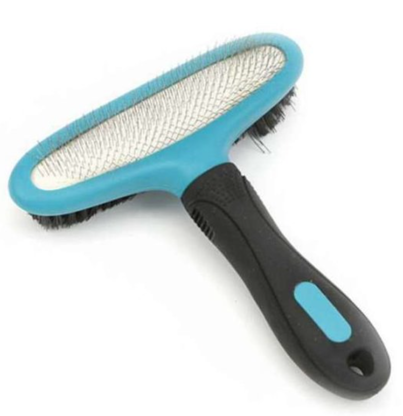 M-PETS Двусторонняя щетка-сликер (пуходерка) DOUBLE - SIDED SLICKER BRUSH, 15х17 см