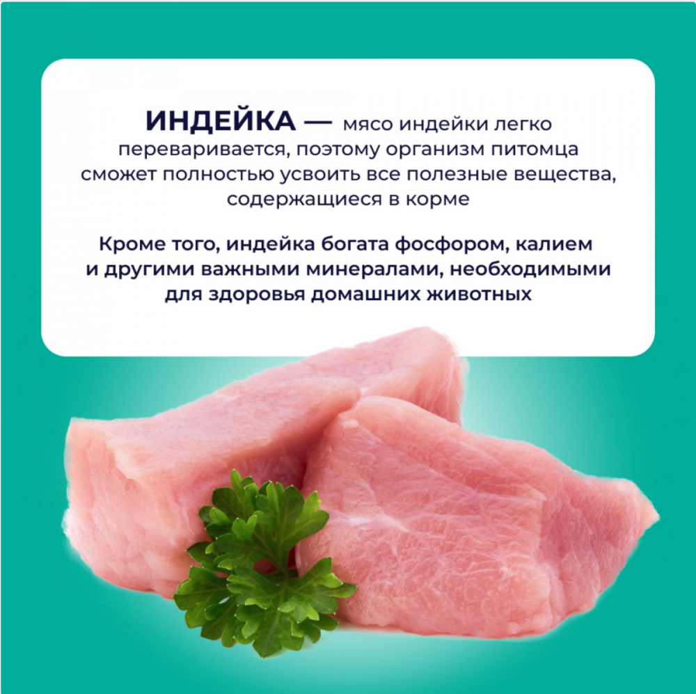 Консерва Jarvi Гастро Индейка (пауч) для профилактики ЖКТ для кошек 85 г: СОУС